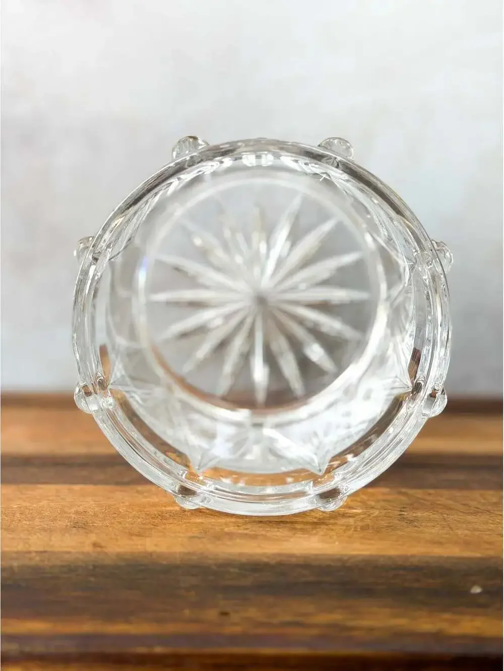 Bohemian Lead Crystal Drummer Boy Drum | Czech Cachepot Vase, Christmas